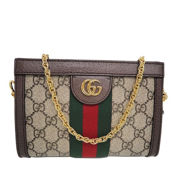 Gucci Ophidia Mini Chain Shoulder Bag GG Supreme - Picture 1 of 9